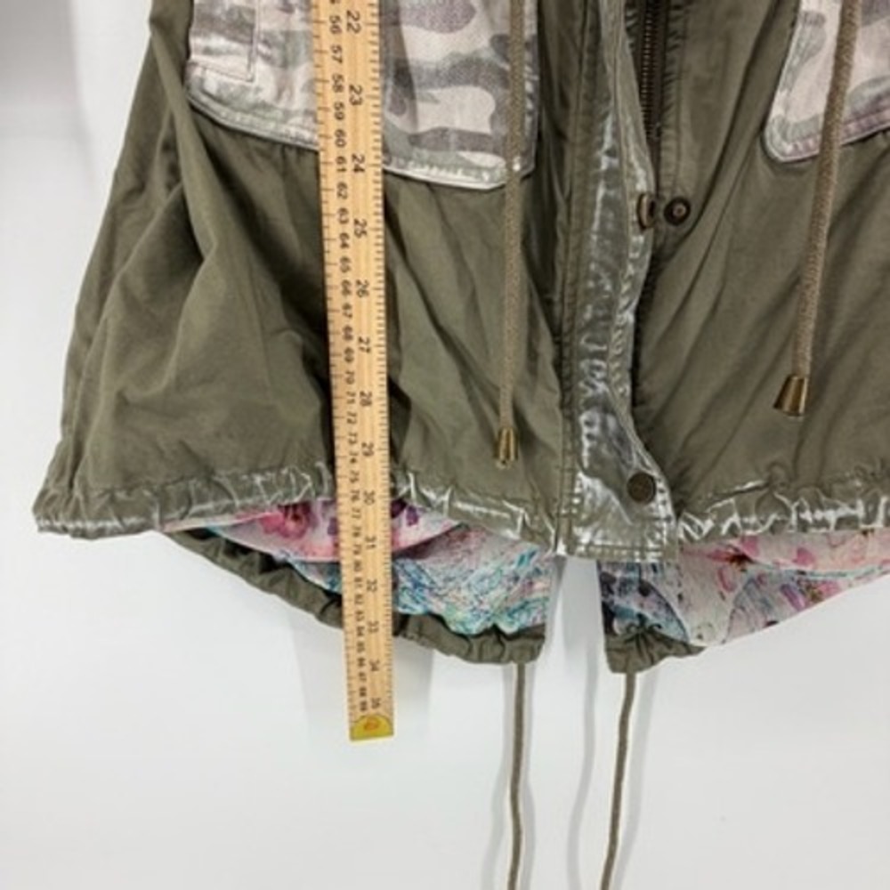 Boundless North BNCI Womens Olive Green Camo Utility Parka Jacket Small Floral - Picture 8 of 8